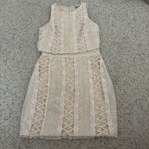 Endless Rose Blush & Champagne Lace Two-Piece Set